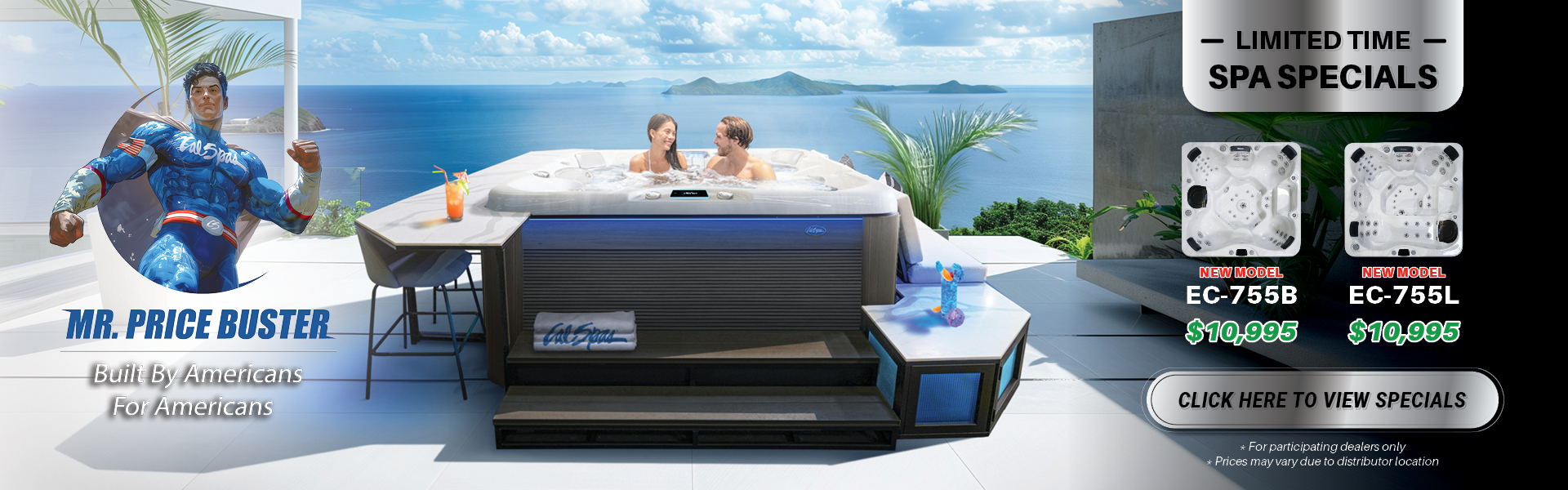 Calspas hot tub being used in a family setting - Ogden