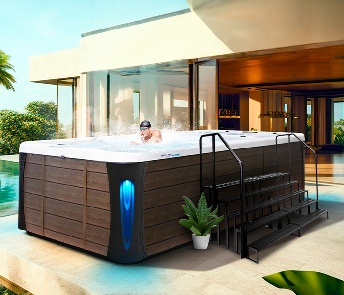 Calspas hot tub being used in a family setting - Ogden